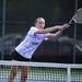 Pioneer No 1 doubles player Anna Borowicz reaches for a ball on Tuesday, May 7. Daniel Brenner I AnnArbor.com